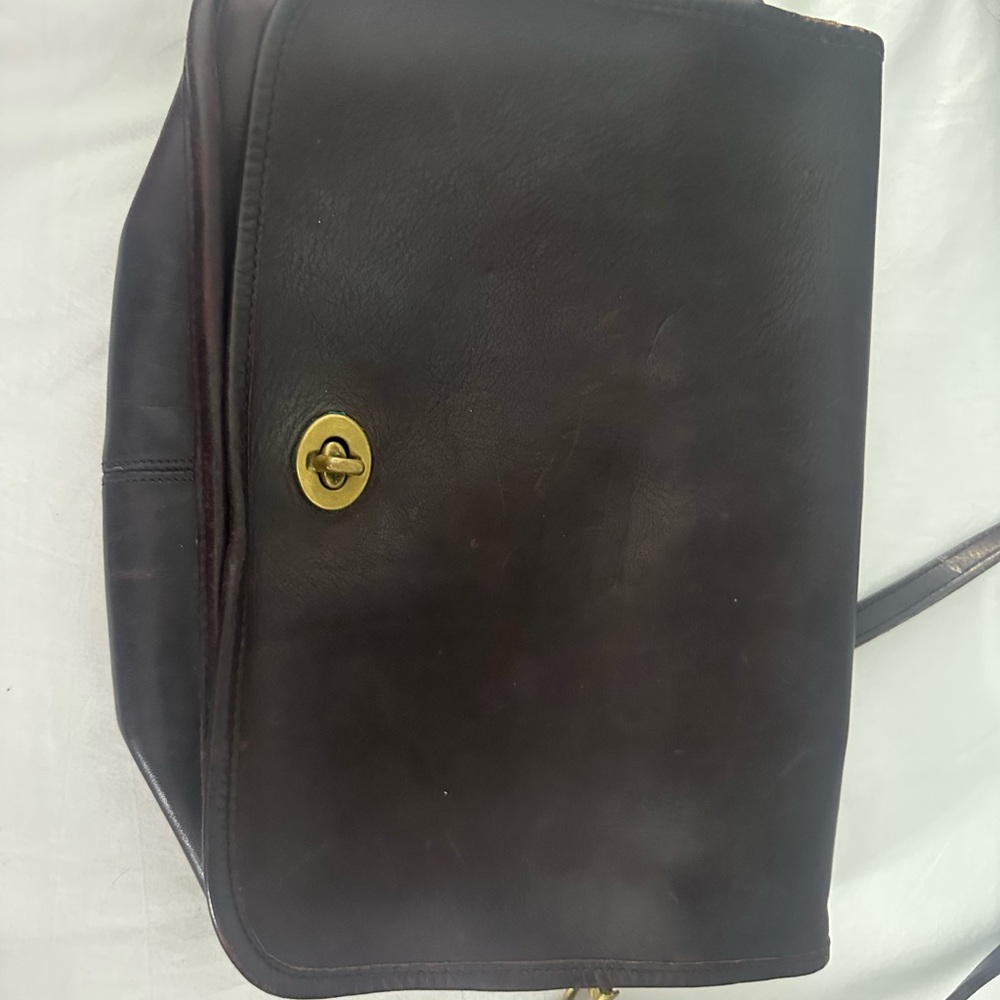 Coach Dark Brown Leather Crossbody Bag